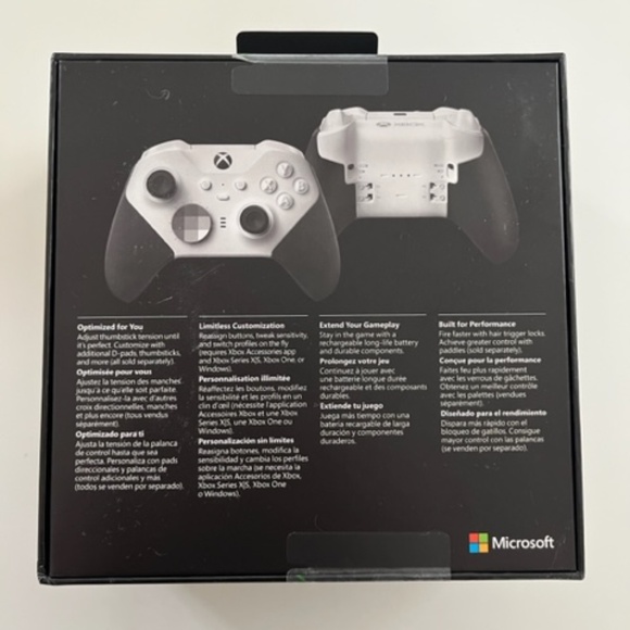 Microsoft Xbox Elite Series 2 Wireless Controller - White/Black NEW - Picture 3 of 5
